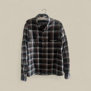 Speed And Strength SSX 9 Moto Riding Plaid Shirt Jacket Size 2XL Brown Black